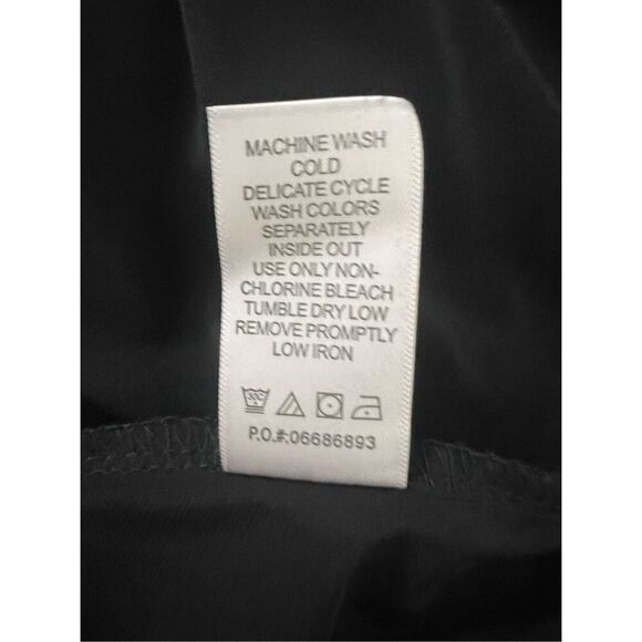 Roamans Black Shift Dress Plus Size 2X(26/28) 3/4-Sleeve Scoop-Neck Stretch - Picture 12 of 15